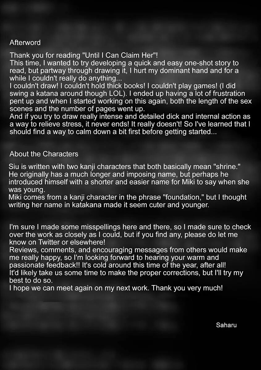 Until I Can Claim Her Chapter 1000 Page 39